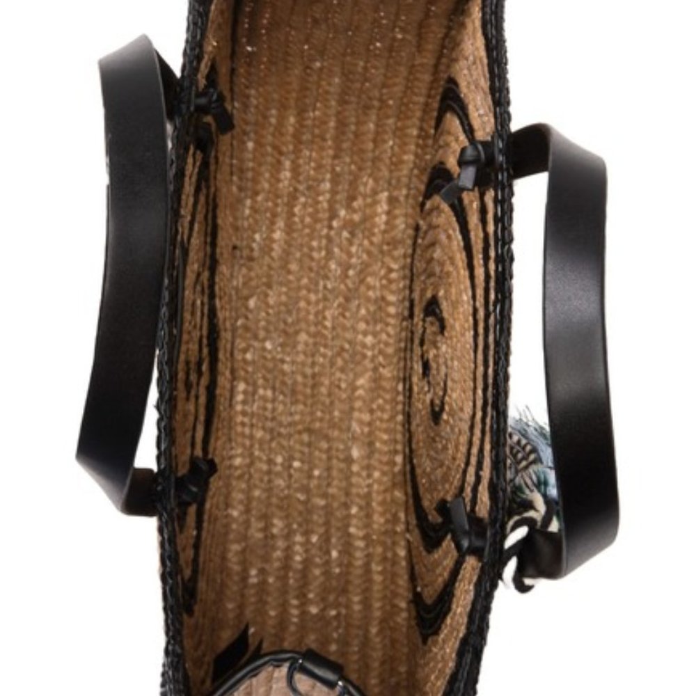 Rebecca Minkoff Straw Circle Tote Handbag - Picture 7 of 7